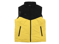2026-chaleco Calefactor Usb Doble Control Para Hombres Y Mujeres Bloque De Color Chaqueta Electrica Negro Amarillo Xxl