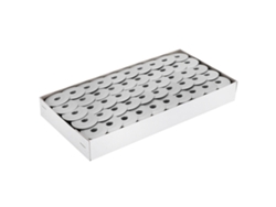 TRUYUETY 100 unidades de bobinas 6,5 oblicuas de aluminio sin agujeros para máquina de coser industrial DY 65 con pie caminante