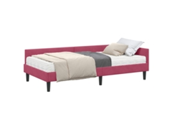 Maison Exclusive - Estructura De Cama Esquina Con Colchón 2 Pcs Verde Terciopelo