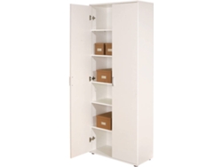 Armario DMORA Blanco (Chapa de Madera - 70x189x34 cm)