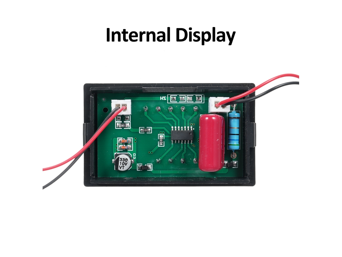 Multímetro Digital Ac 60-500v 100a Con Transformador De Corriente, Amperímetro, Voltímetro Y Led Para Automóvil.