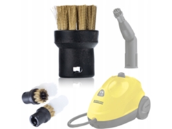 Cepillo de latón de repuesto: limpieza eficaz | Compatible con limpiadoras de vapor Kärcher SC 1-6