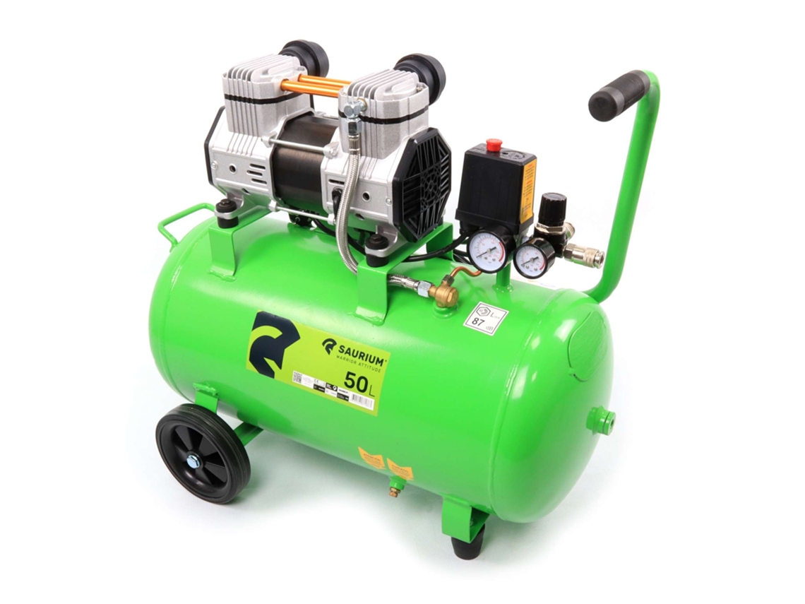 Compresor de aire de doble cabezal SAURIUM 50L 2Hp