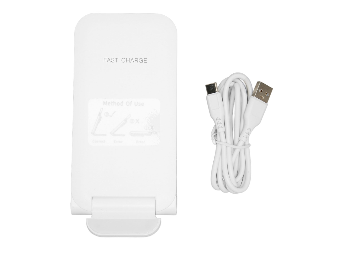 Cargador Inalámbrico (carga Rápida De 15w, Diseño Plegable) Vertical 3 En 1 Blanco