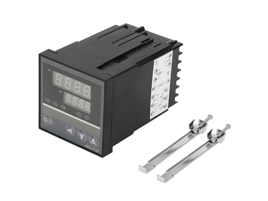 Controlador De Temperatura Digital Pid Rex C700fk02-my*an Con Doble Pantalla Inteligente