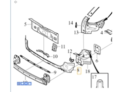 Cinturón elevador trasero para Volvo XC40 C40, pieza original 31698225