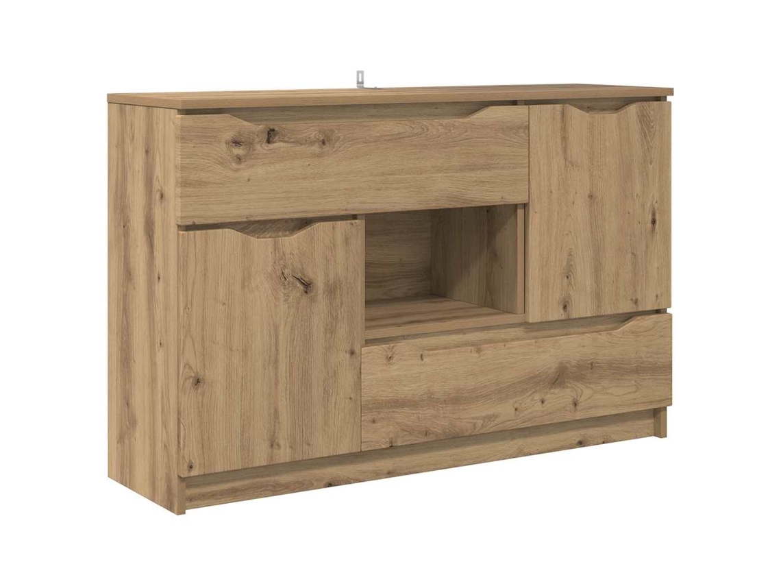 Aparador | Buffet de roble artesanal, 100 x 30 x 65,6 cm, madera tratada.