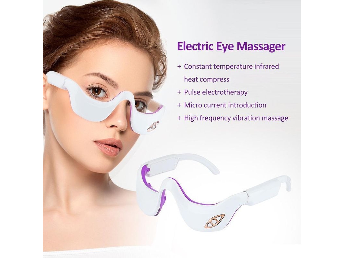 Masajeador Ocular Con Pulsos De Corriente Micro Ems, Terapia De Calor, Alivia La Fatiga Y Tiene Efecto Antiarrugas.
