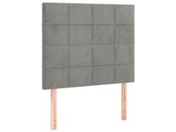 Cabecero Gris Claro 80x5x118/128 cm Terciopelo MAISON EXCLUSIVE