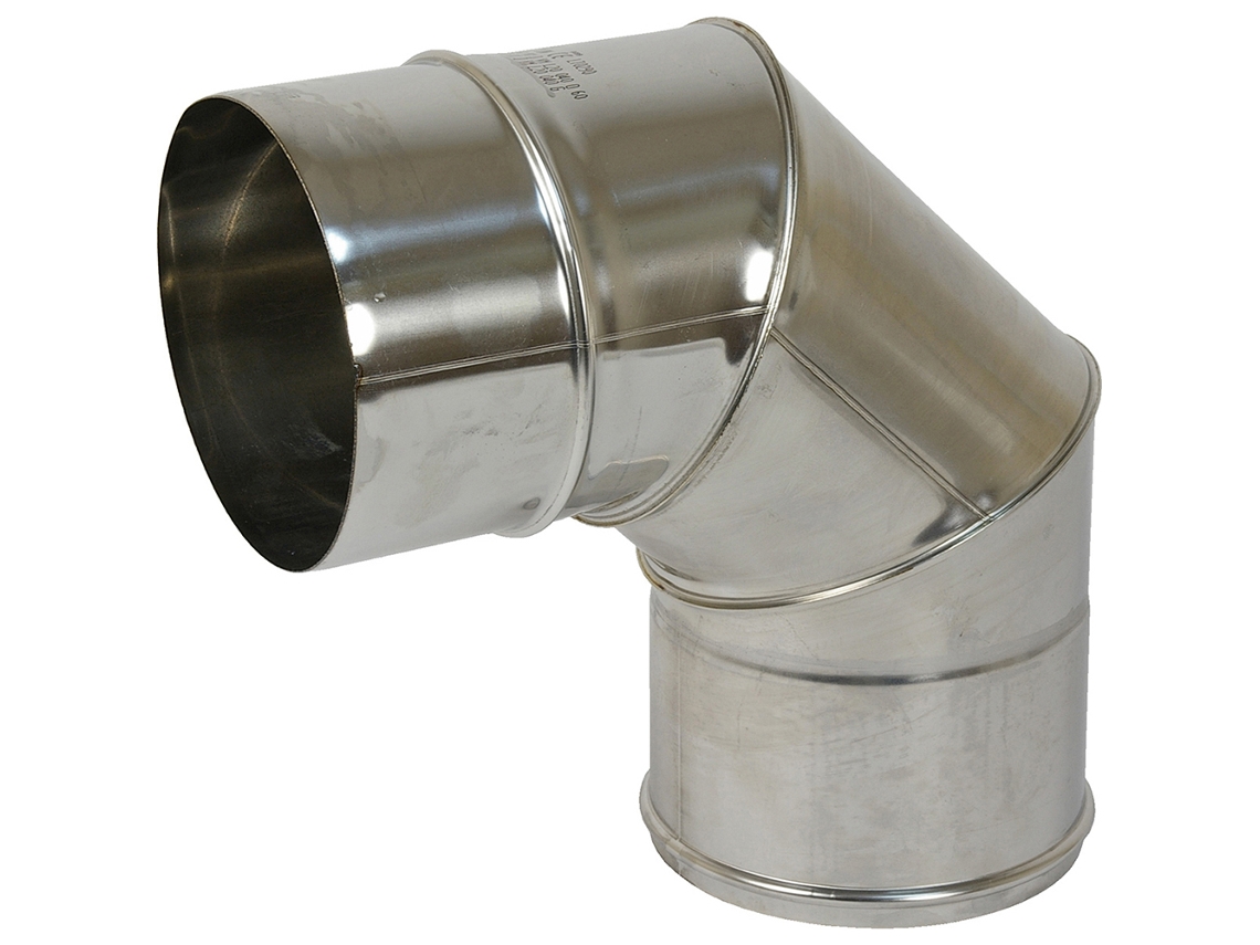 Codo estufa 90º Bofill inoxidable de 120 mm