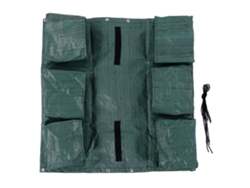 Bolsa Colgante De Jardín De Doble Cara Con 6 Bolsillos Para La Decoración Del Balcón.