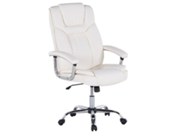 Silla ejecutiva BELIANI Advance de Piel sintética Beige 66x66x118
