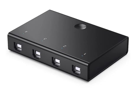 Llave Usb 3 Puertos para 4 Uds Entradas Salidas Conmutador Kvm Impresora Teclado Ratón Stick Escáner Disco Duro Externo Cables BISBISOUS