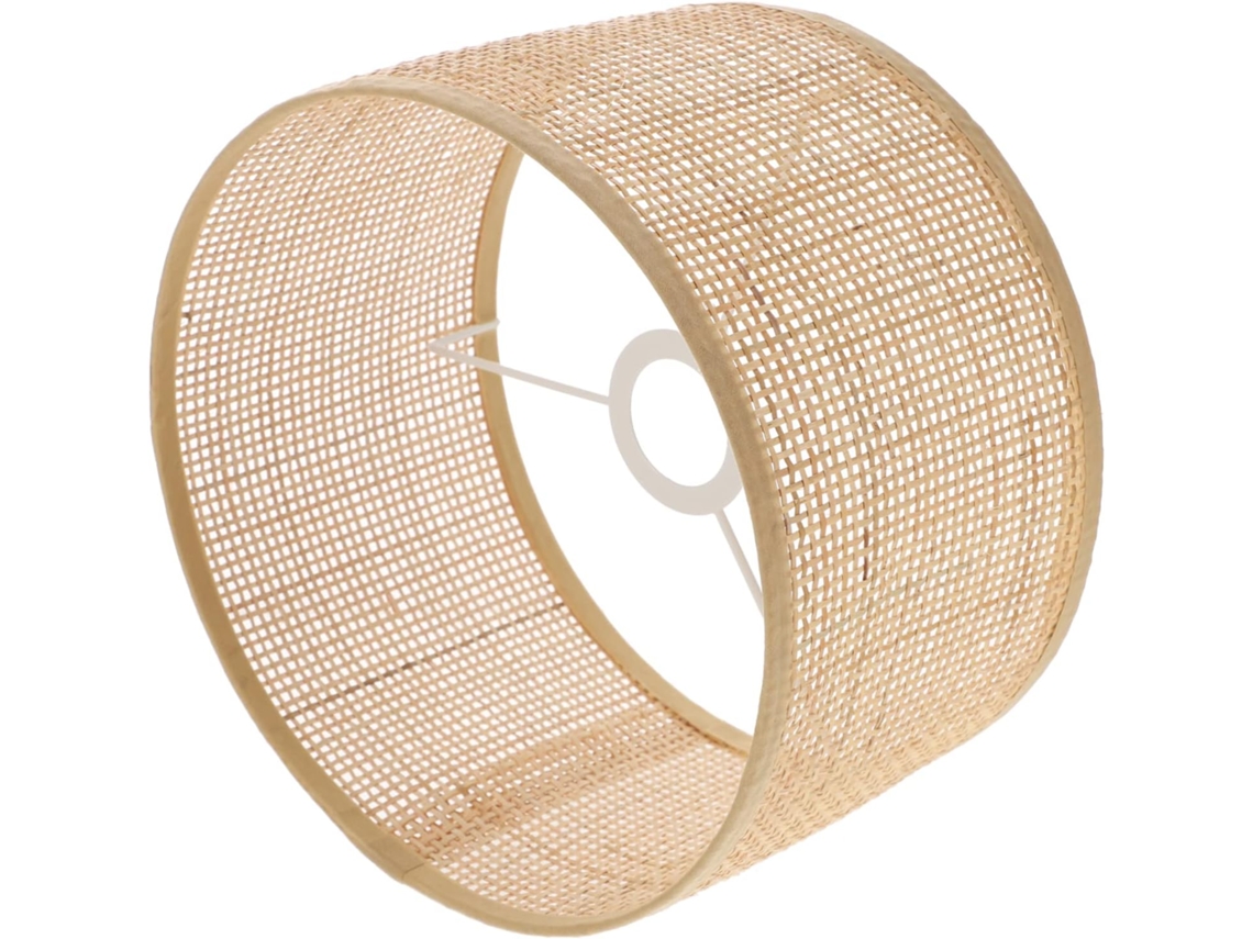 Decoración Colgante Cuadrada Rústica De Ratán Tejido E27 Para Sala De Estar O Comedor, Ø 22 Cm X H