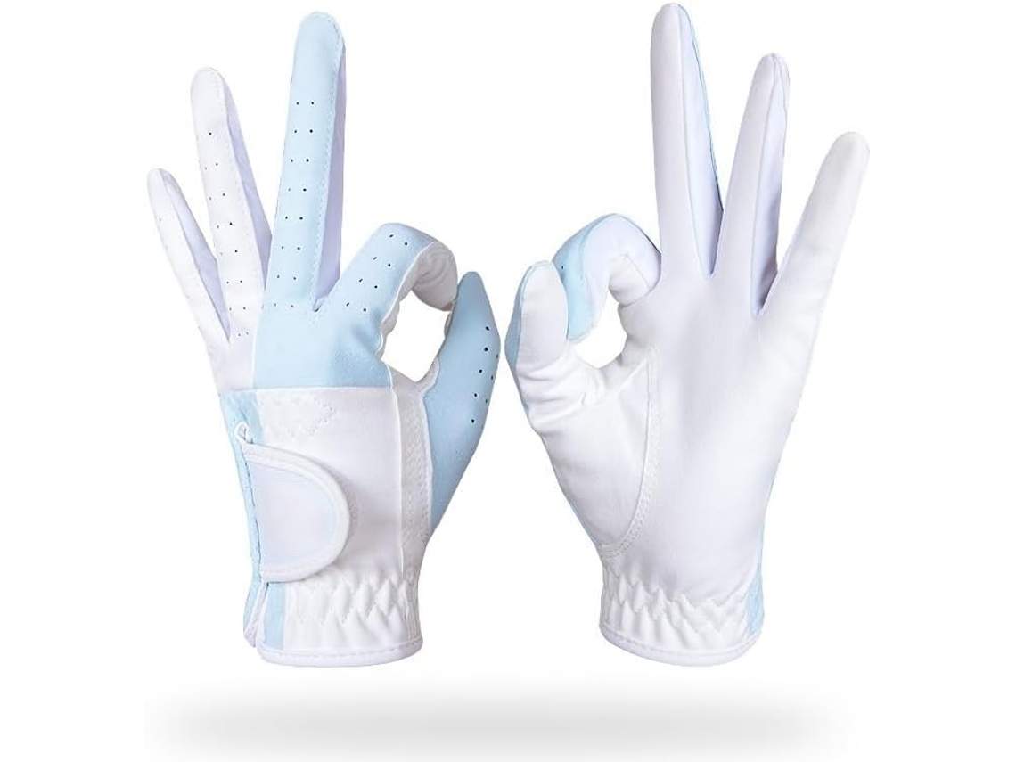 Guantes de golf, guantes de golf y tenis para mujer, antideslizantes, transpirables, microfibra, rosa, azul, Mo