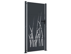 Puerta De Jardín VIDAXL Antracita Acero (105x205 cm)