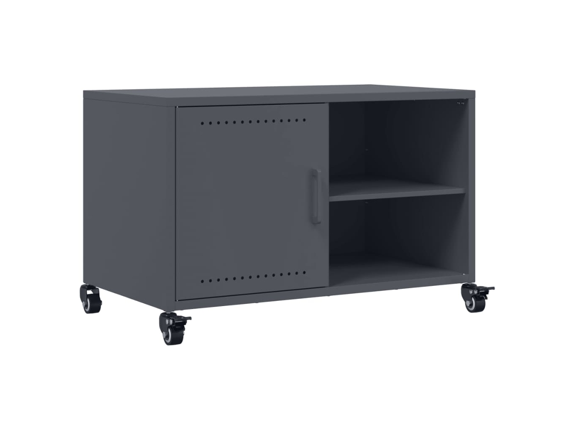 Maison Exclusive - Mueble De Tv Acero Gris Antracita 68x39x43,5 Cm