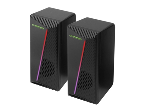 ESPERANZA Altavoz Usb 2.0 con Led Rgb en Colores Arco Iris