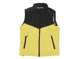 Chaleco Calentado 11 Zonas 3 Niveles Usb Lavable Con Bolsillo Interior Amarillo Negro 2xl 77.5‑82.5kg