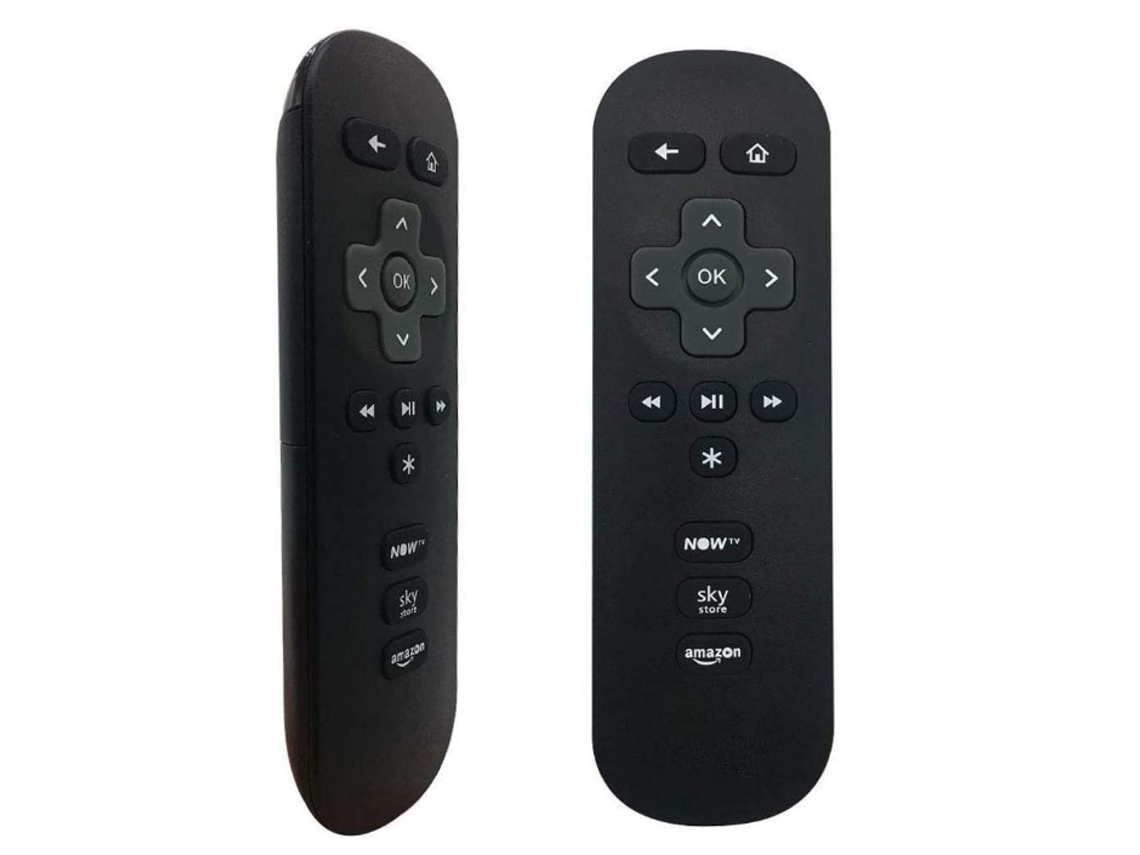 Control remoto de repuesto para Now TV Boxes y Roku 1/2/3/4 (negro) Yizhood (no compatible con Now TV Smart Stick)