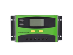 Controlador Solar Pwm De 30 A Y 12 V/24 V Con Pantalla Lcd Para Carga Y Descarga.