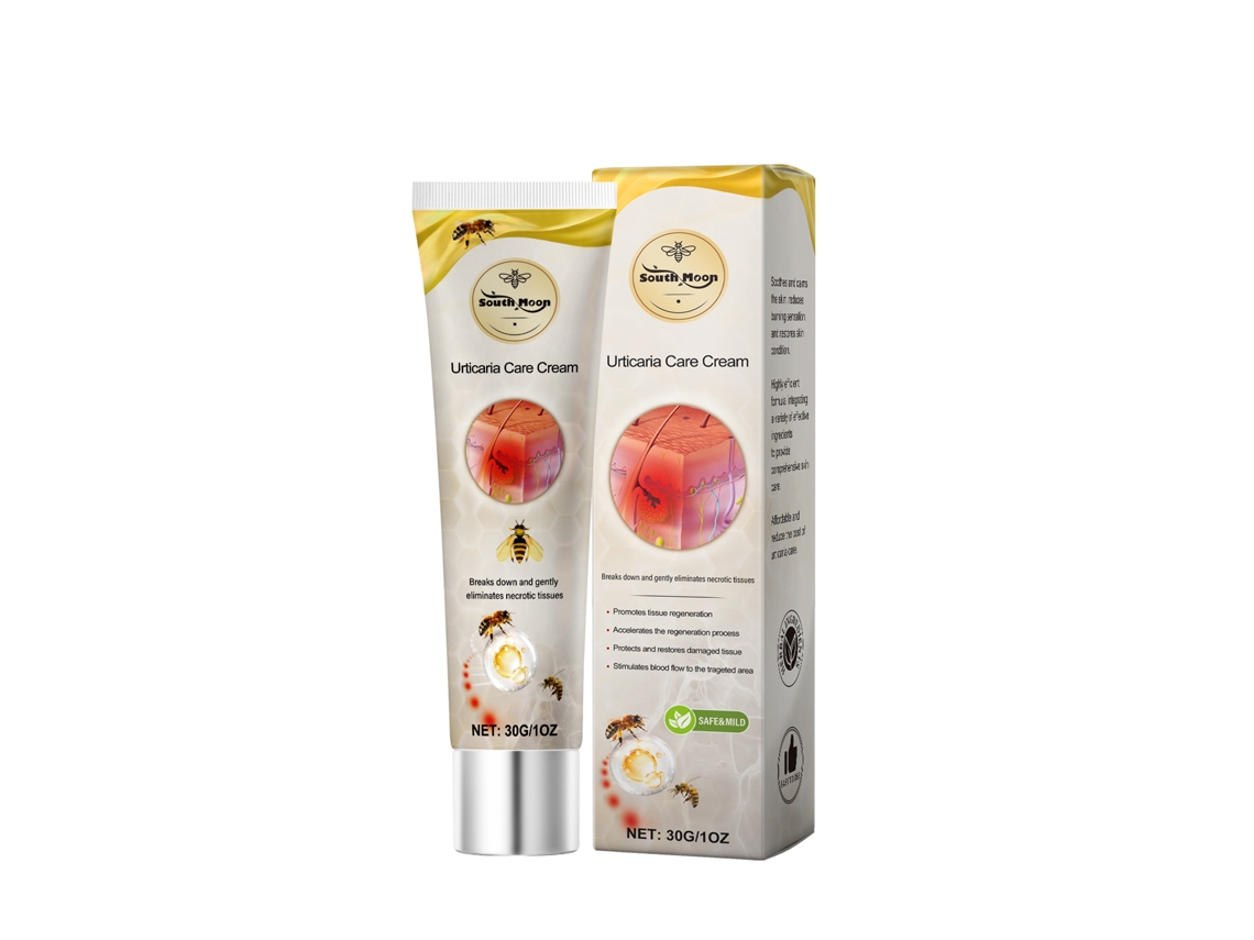Crema calmante para el veneno de abeja y la piel irritada.