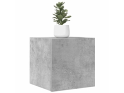 Mueble De Salón De Pared Gris Hormigón 30,5x30x30 Cm