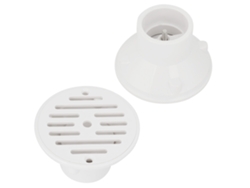 Accesorio de drenaje de piscina de PVC ajustable, reemplazo blanco
