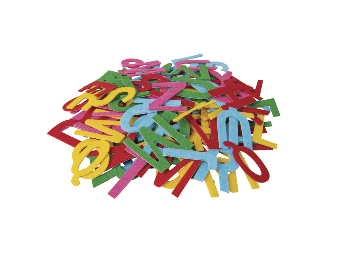 Letras de fieltro autoadhesivas multicolores RAYHER