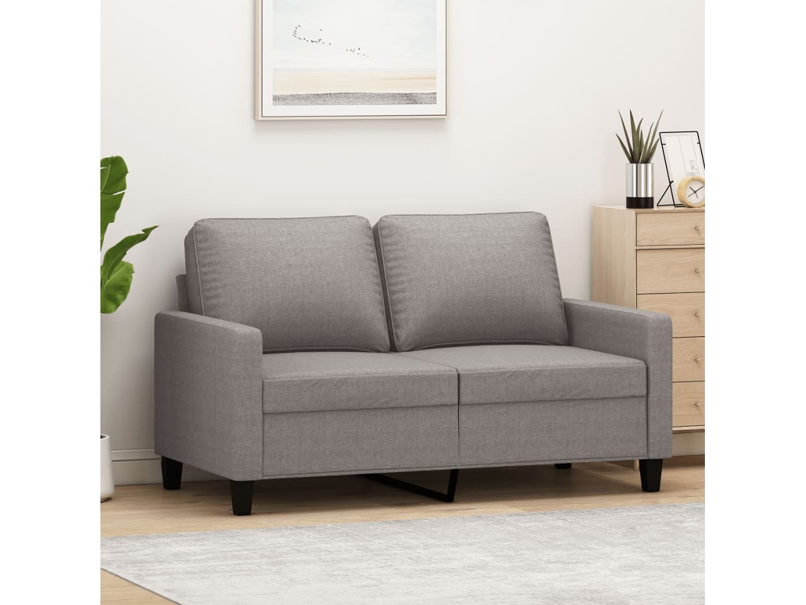 Sofá De 2 Plazas | Sofá De Salón | Sofá De Descanso De Tela Gris Taupé 120 Cm Wsd429544