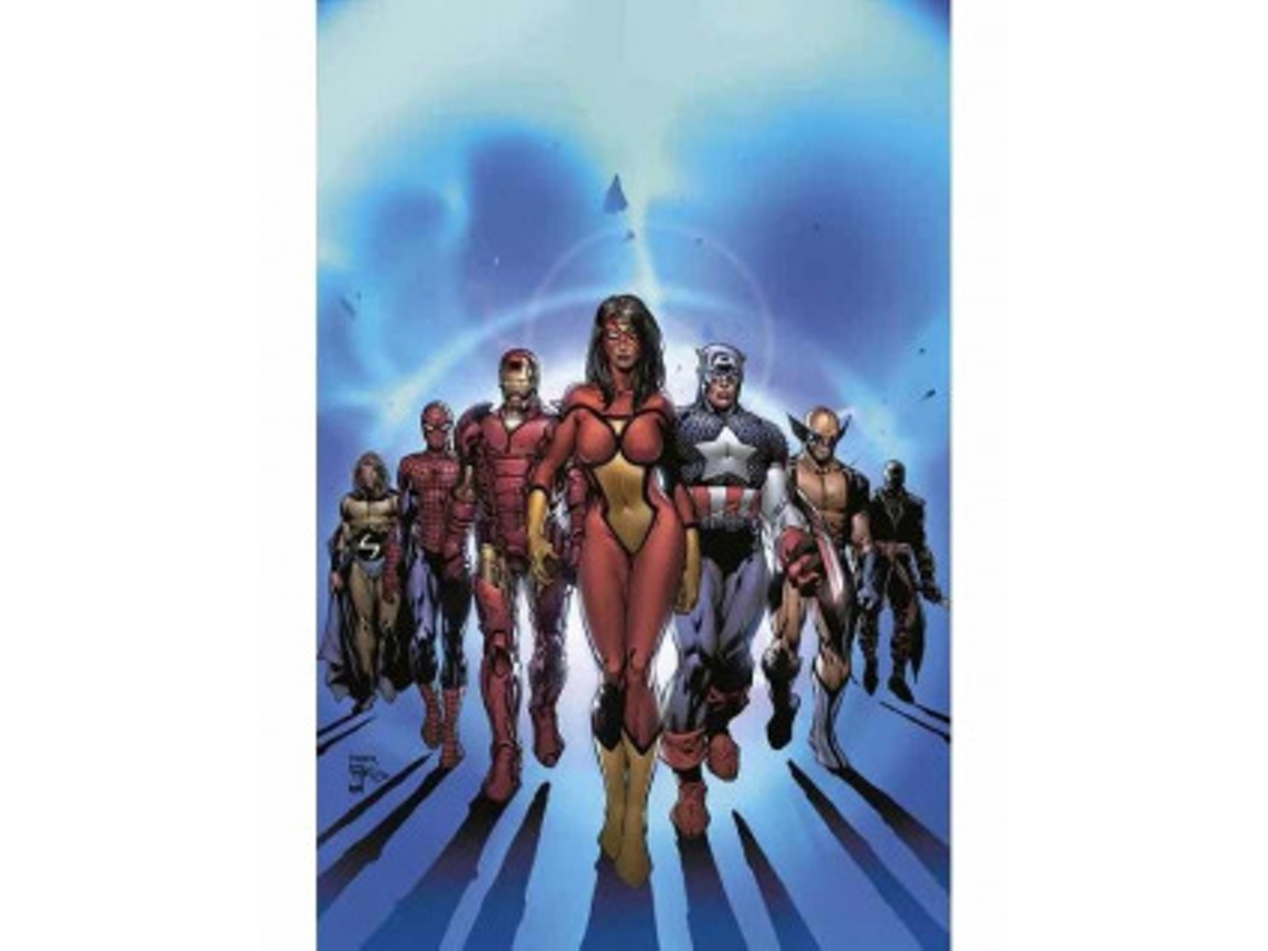 Libro Marvel Omnibus. Los Nuevos Vengadores De Brian Michael Bendis 1. Desunidos Y Reunidos de Frank Cho