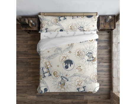 Funda Nórdica con Botones BELUM (220 x 220 cm - Algodón Orgánico - Blanco)