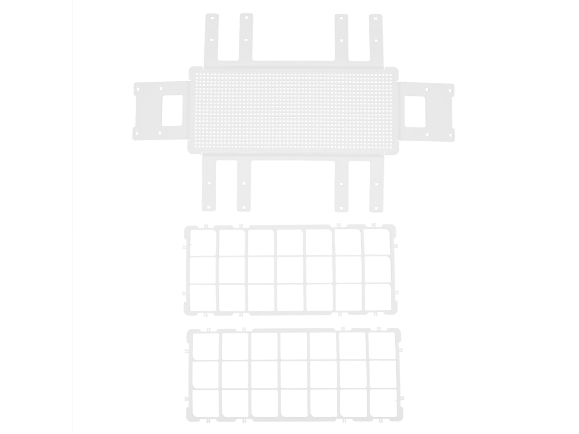 Soporte De Plástico Para Tubos De Ensayo De 30 Mm X 21 Orificios, Desmontable, Para Uso En Laboratorio.