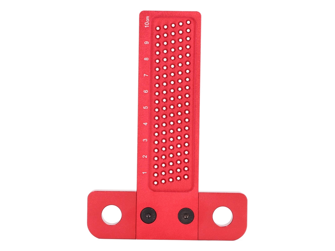 Escuadra En T De Aleación De Aluminio De 100 Mm Para Carpintería, Marcado Y Posicionamiento De Agujeros.
