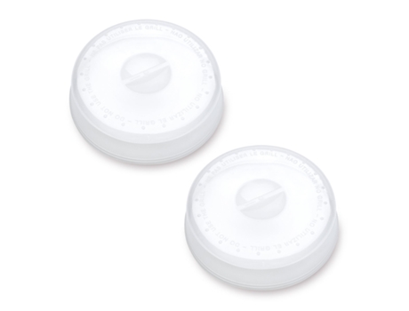 PLASTIC FORTE - Juego de 2 Tapas para Microondas 26 cm con Salida de Vapor