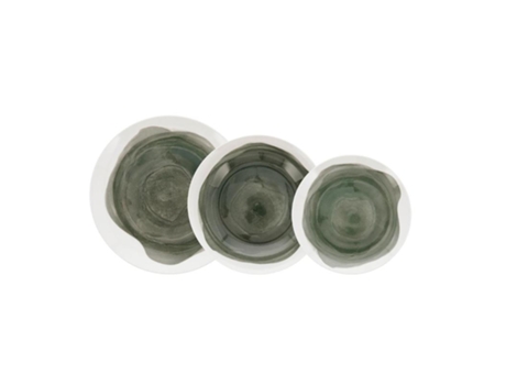 Vajilla porcelana etherea verde 18 piezas