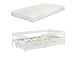 Estructura de Cama Infantil [EN.CASA] (Blanco - Madera - 90 x 200 cm)