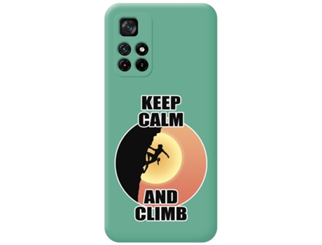 Carcasa Xiaomi POCO M4 Pro 5G TUMUNDOSMARTPHONE Silicona Líquida Dibujos Verde