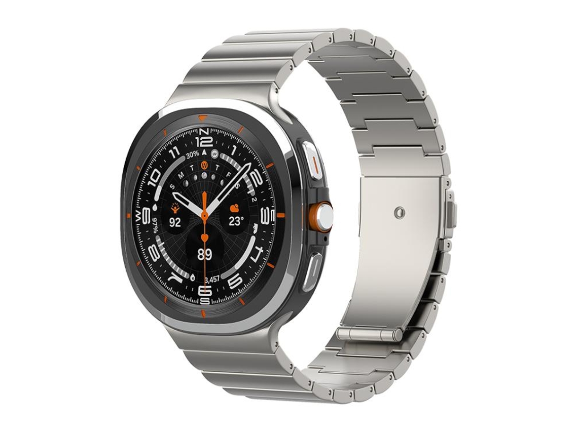 Pulsera para Samsung Galaxy Watch 8/8 Classic - Titanio puro con hebilla plana y cuentas únicas