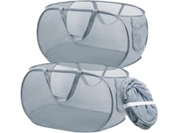 Cestas De Ropa Plegables Con Asas, Fáciles De Guardar. Ideales Para El Baño, El Dormitorio Y Para Viajar.