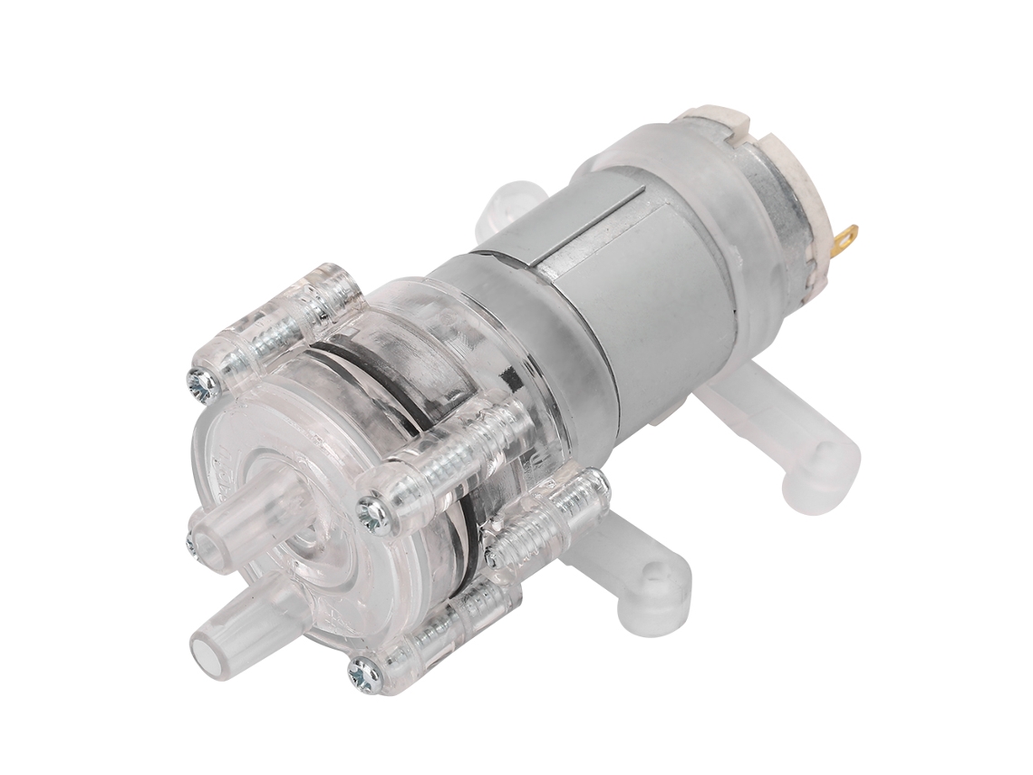Bomba De Agua De Diafragma Mini Transparente Resistente A Altas Temperaturas Dc12v Para Acuario