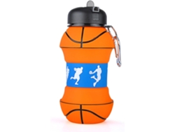 Botella De Agua Plegable Para Niños Y Niñas Sin Bpa Compacto Para Regalo Henten Home (basquet)