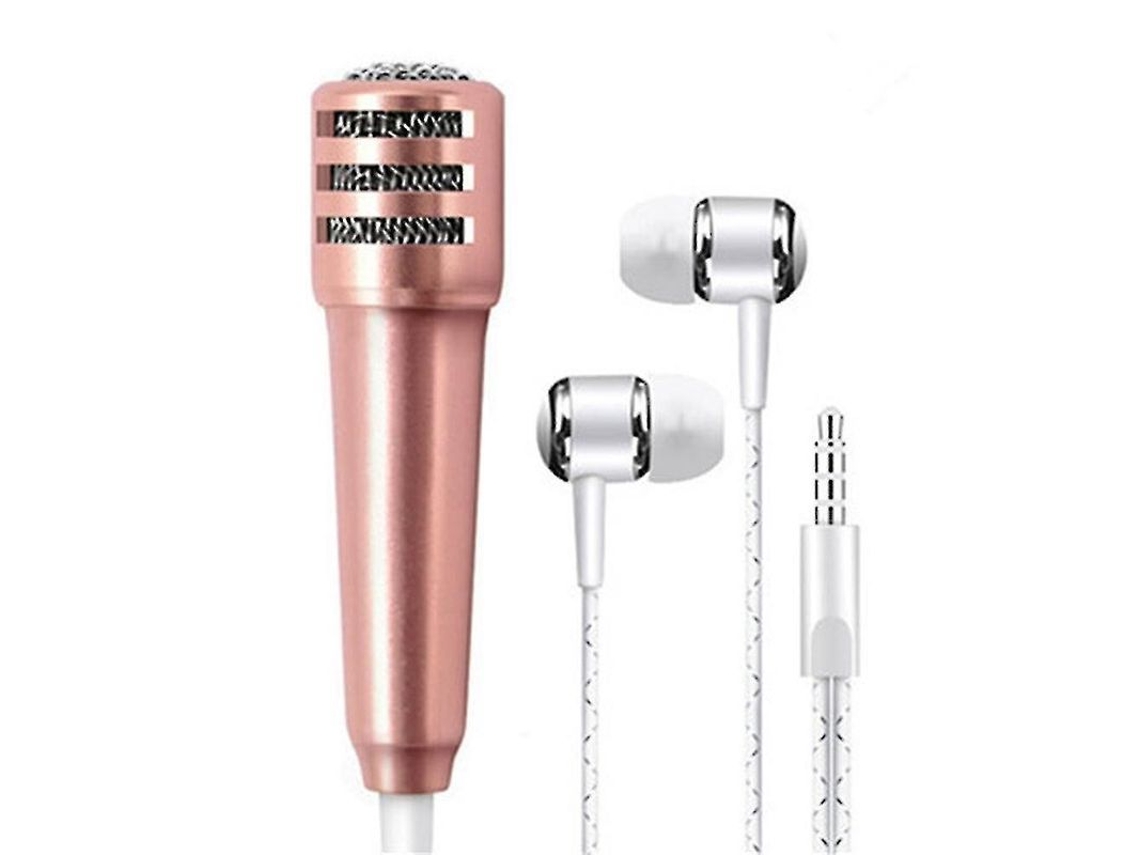 Micrófono Portátil De 3,5 Mm Para Estudio Estéreo Ktv Karaoke, Para Teléfonos Móviles, Auriculares Con Micrófono, Usb Mini