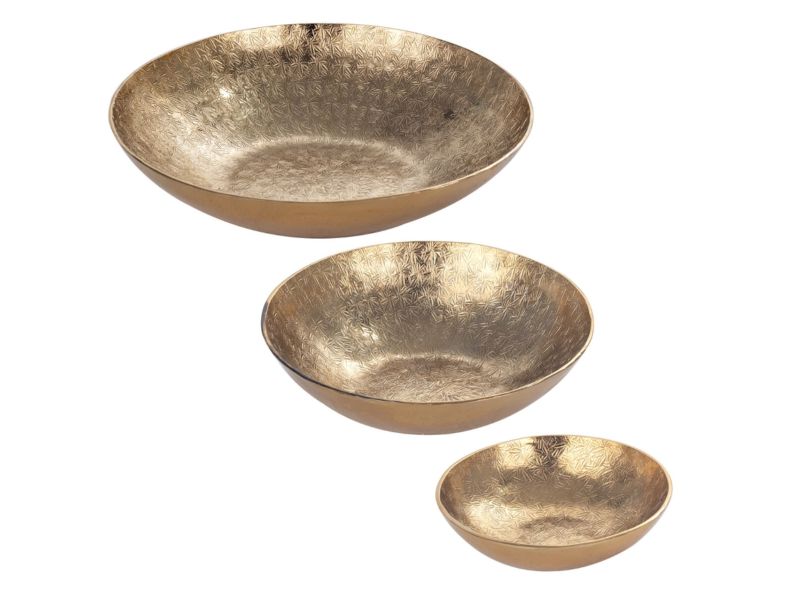 Juego de Cuencos SIGNES GRIMALT Dorado 20,5x4,5x20,5 cm