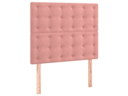 Maison Exclusive - Cabecero De Cama Rosa 90x5x118/128 Cm Terciopelo