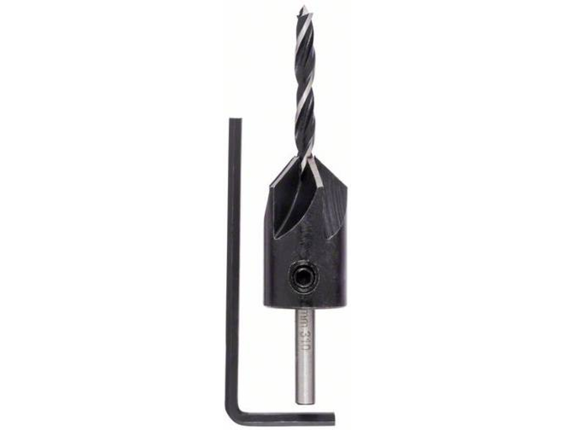 Brocas BOSCH en Espiral para Madera con Avellanador D= 4,0 mm; C= 70 mm