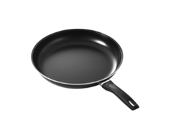 Sartén Redonda Antiadherente Con Mango, Portátil, Fondo Plano, 25 Cm, Para Cocinas De Gas E Inducción.