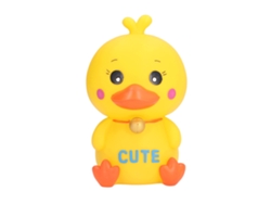 Lindo banco de juguete de cerdito y patito de dibujos animados para niños. Regalo ideal para niños.