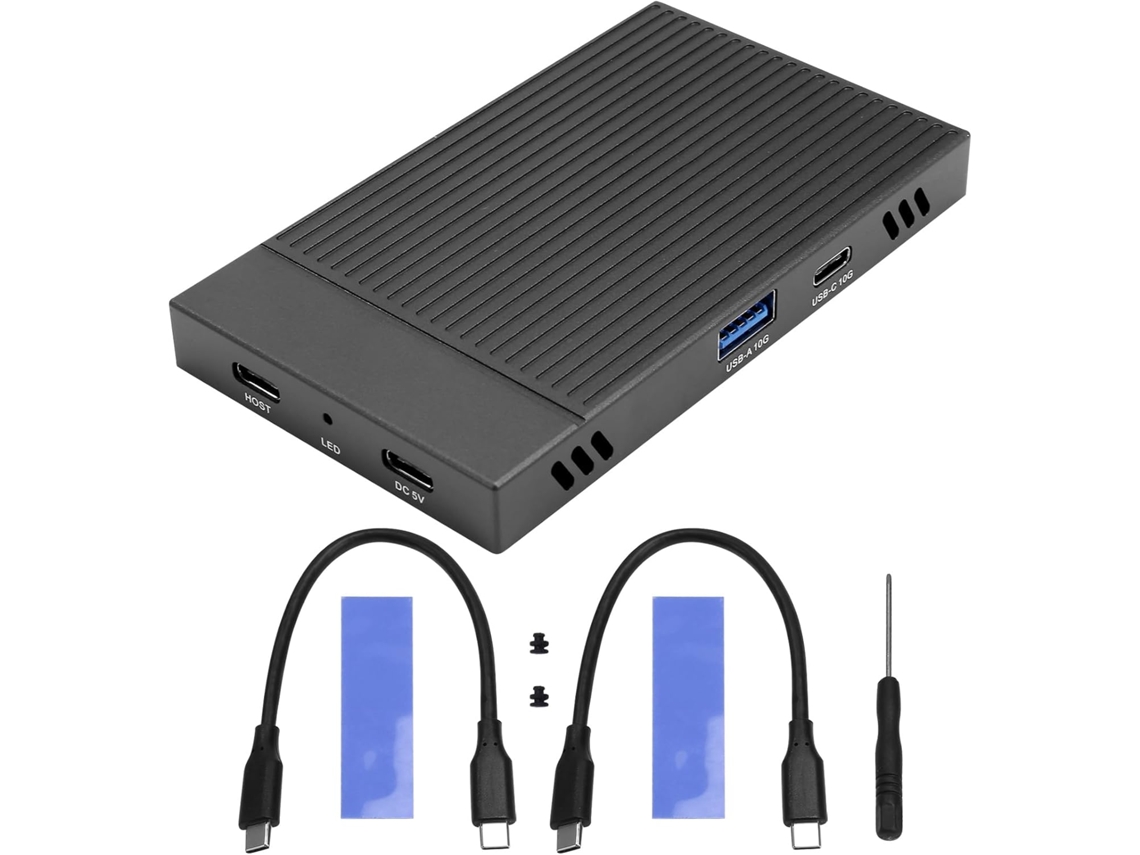 Accesorios Para Estación De Acoplamiento Y Carcasa Para Discos Duros M.2 Nvme De Doble Bahía Gen2 De 10 Gbps