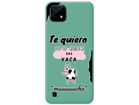 Carcasa Realme C21 TUMUNDOSMARTPHONE Silicona Líquida Dibujos Verde